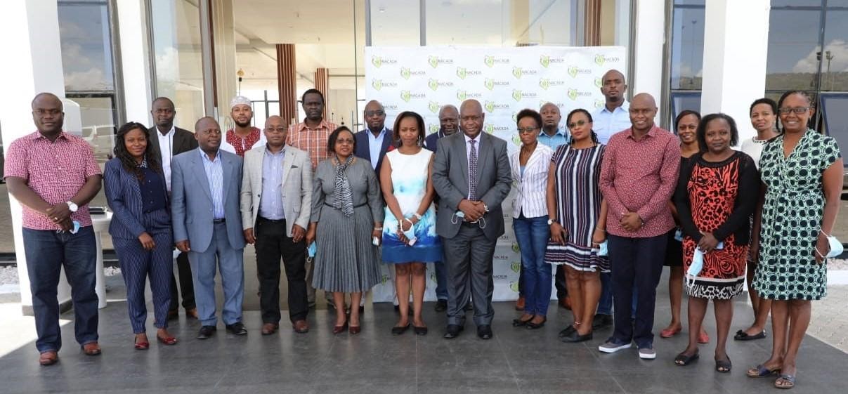Members of the National Alcohol Control Committee at A&L Hotel, Machakos County 