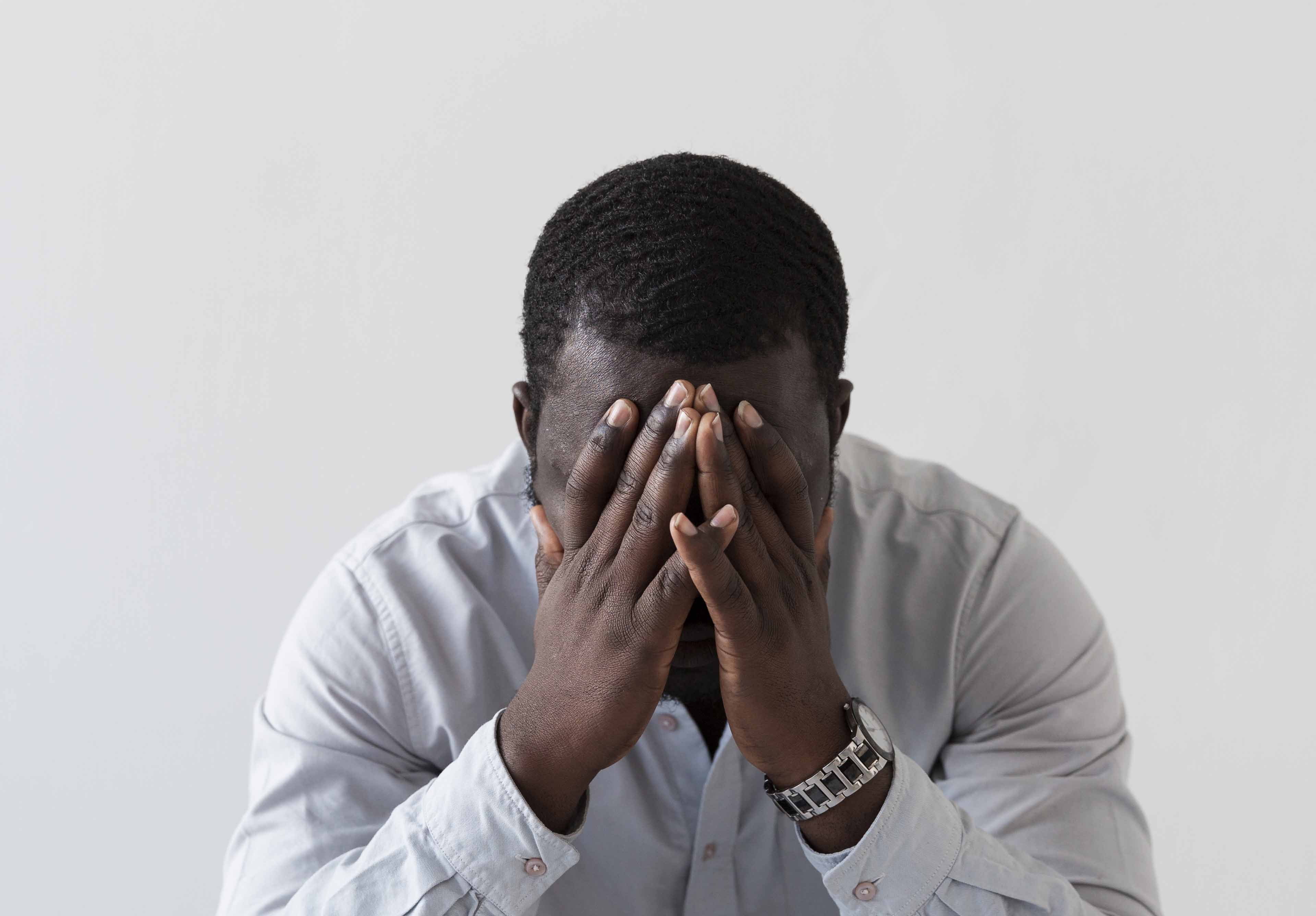 Image by <a href="https://www.freepik.com/free-photo/front-view-sad-arfo-american-man_6412302.htm#query=black%20men%20s%20mental%20health&position=7&from_view=search&track=ais">Freepik</a>